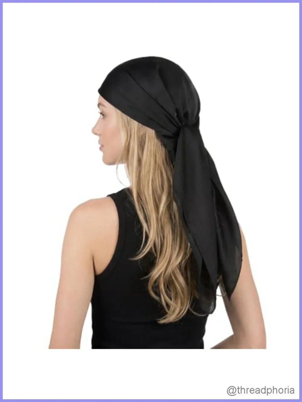 35 Inch Square Head Scarf Women Silk Touch Lightweight Hair Scarf